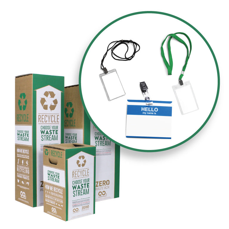 Name Tags and Lanyards - Zero Waste Box™