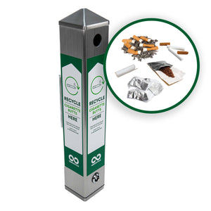 Cigarette Waste Recycling Receptacle